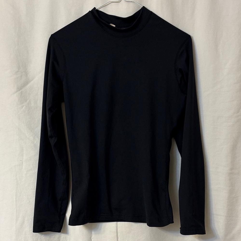 Black Long Sleeve Turtleneck Top